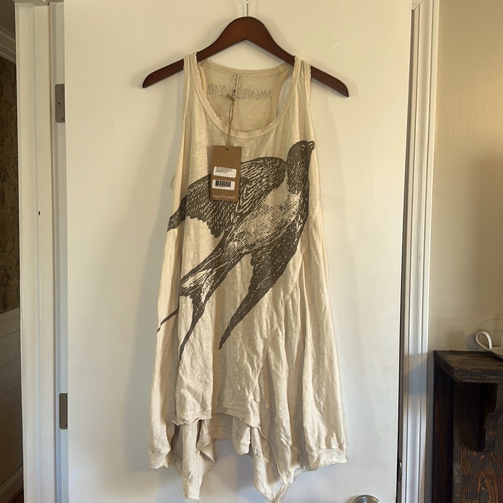 Magnolia Pearl Starling Paz A Line Tank - Moonlight